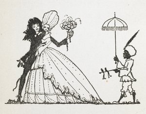 Ilustração para a história "a fada". de Harry Clarke