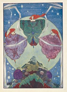 A Colina dos Elfos. Eles dançaram com xailes tecidos de névoa e luar. de Harry Clarke