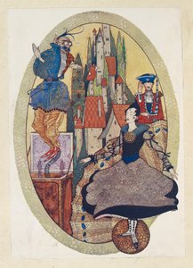 O Soldadinho de Chumbo. "Soldadinho de Chumbo!" disse o Duende, "Não fiques a olhar para coisas que não te dizem respeito". de Harry Clarke