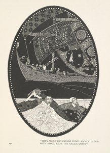 A Filha do Rei dos Pântanos. Regressavam a casa, ricamente carregados de despojos, vindos da Costa da Gália. de Harry Clarke