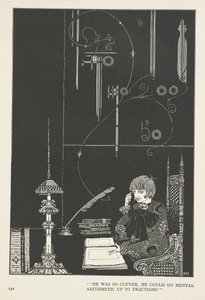 A Rainha da Neve. Era tão inteligente que conseguia fazer aritmética mental até às fracções. de Harry Clarke