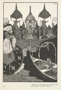 A Rainha da Neve. Como é que conseguiu vir para o grande rio? de Harry Clarke