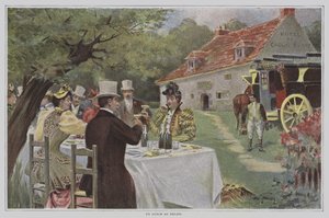 Um almoço no relé (um almoço no restaurante à beira da estrada)