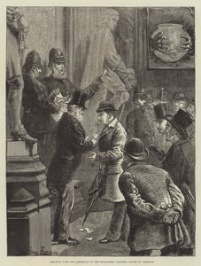 Desenhando Lotes para Admissão à Galeria dos Estranhos, Câmara dos Comuns de Harry Furniss