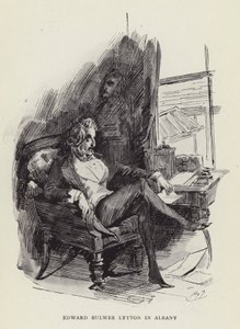 Edward Bulwer Lytton em Albany de Harry Furniss