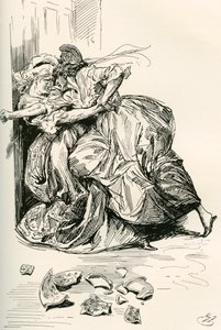 Ilustração para o romance de Charles Dickens Um Conto de duas cidades de Harry Furniss