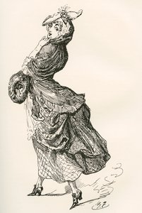 Ilustração do romance de Charles Dickens Barnaby Rudge de Harry Furniss