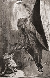 Ilustração do romance de Charles Dickens O Fantasma de Harry Furniss