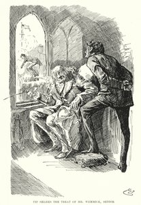 Ilustração para Grandes Expectativas de Charles Dickens (litho) de Harry Furniss