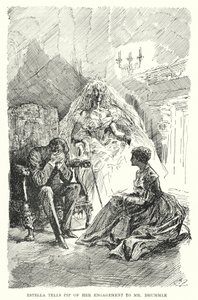 Ilustração para Grandes Expectativas de Charles Dickens (litho) de Harry Furniss
