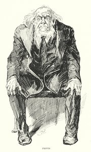 Ilustração para Grandes Expectativas de Charles Dickens (litho) de Harry Furniss
