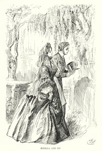 Ilustração para Grandes Expectativas de Charles Dickens (litho) de Harry Furniss