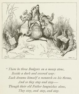Ilustração para Sylvie e Bruno por Lewis Carroll (gravura) de Harry Furniss