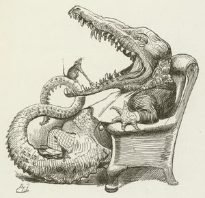 Ilustração para Sylvie e Bruno por Lewis Carroll de Harry Furniss