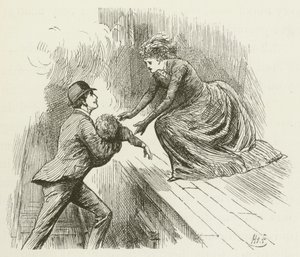 Ilustração para Sylvie e Bruno por Lewis Carroll de Harry Furniss