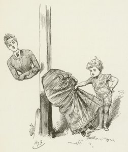 Ilustração para Sylvie e Bruno por Lewis Carroll de Harry Furniss