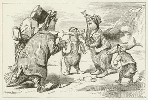 Ilustração para Sylvie e Bruno por Lewis Carroll de Harry Furniss