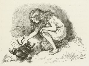 Ilustração para Sylvie e Bruno por Lewis Carroll de Harry Furniss