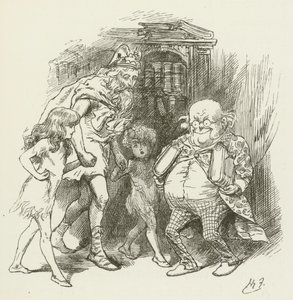 Ilustração para Sylvie e Bruno por Lewis Carroll de Harry Furniss