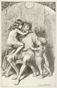 Ilustração para Sylvie e Bruno por Lewis Carroll de Harry Furniss