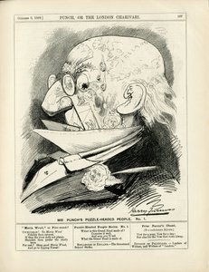 Ilustração de Harry Furniss (1854-1925) em Punch de Harry Furniss