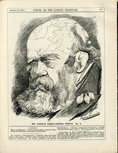 Ilustração de Harry Furniss (1854-1925) em Punch de Harry Furniss