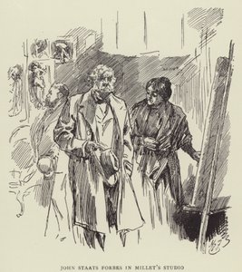 John Staats Forbes no Millets Studio de Harry Furniss