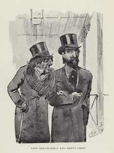 Lorde Beaconsfield e Monty Corry de Harry Furniss