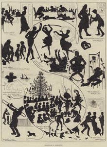 Shakspeare em silhueta de Harry Furniss