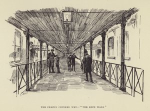 O famoso caminho coberto, The Rope Walk de Harry Furniss