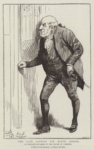 O falecido Capitão Sir Ralph Gosset, como Sargento-de-Armas da Câmara dos Comuns de Harry Furniss
