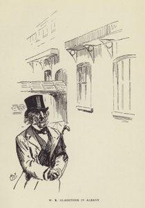 WE Gladstone em Albany de Harry Furniss