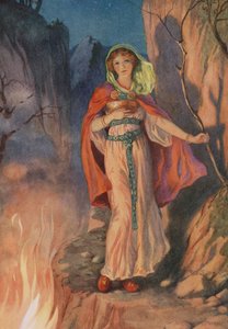 Sigyn, de "The Doom of Loki and his Children" (litografia a cores)
