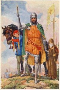 O Grão-Mestre de Alcântara e o Eremita (litografia a cores)