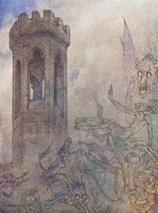 A Senhora Rohesia (litografia a cores) de Harry George Theaker