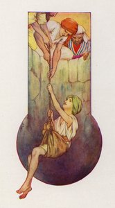 Os irmãos tiraram José da cova (litografia a cores) de Harry George Theaker