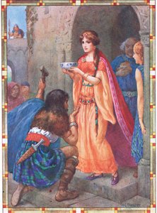 "The lady of Lock Awe" (de The Token) (litografia a cores)