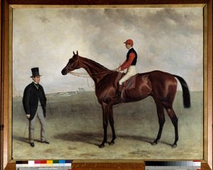O cavalo de corrida Gladiator em 1865 Pintura por Harry Hall (ca. 1813-1882). 1865. Incentivo da Sociedade de Paris
