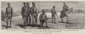 Os Distúrbios na África do Sul, Homens da Guarda-Costas do Sr. Osborne, Comissário Residente Britânico no Território da Reserva Nativa Zulu de Harry Hamilton Johnston