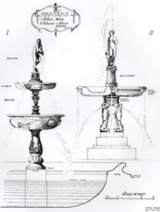 Fountains, Wilton House, Wiltshire and Victoria and Albert Museum, Londres de Harry Inigo Triggs