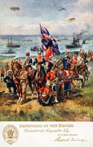 Defensores do Império, dedicados ao Exército e à Marinha (cor litho)