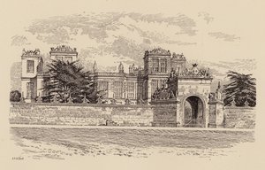 Hardwick Hall, Derbyshire (cor litho) de Harry Percy Clifford