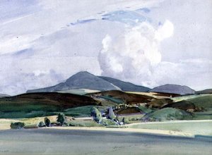 Vista de montanha (aguarela)