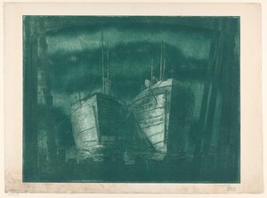 Dois latidos de Harry van Mook (signed by artist)