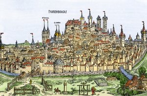Vista da cidade de Nuremberga, Alemanha