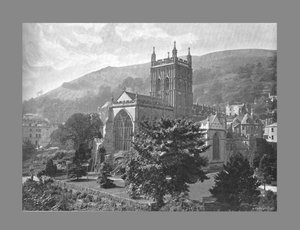 Igreja do Priorado, Great Malvern, c1900 de Harvey Barton