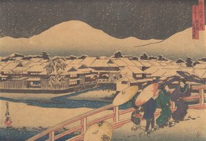 Vista Noturna da Casa de Chá Yamato..., meados do século XIX.