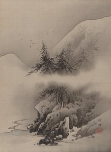 Paisagem de neve, ca. 1885-89. de Hashimoto Gaho