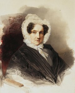 Retrato da condessa Anna Vladimirovna Bobrinskaya 1769-1846, 1837