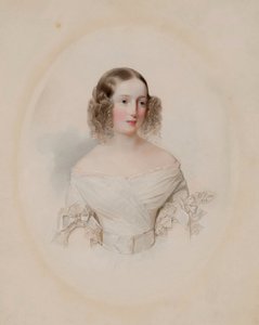 Retrato da Grã-Duquesa Olga Nikolaevna da Rússia 1822-1892, Rainha de Württemberg, 1838